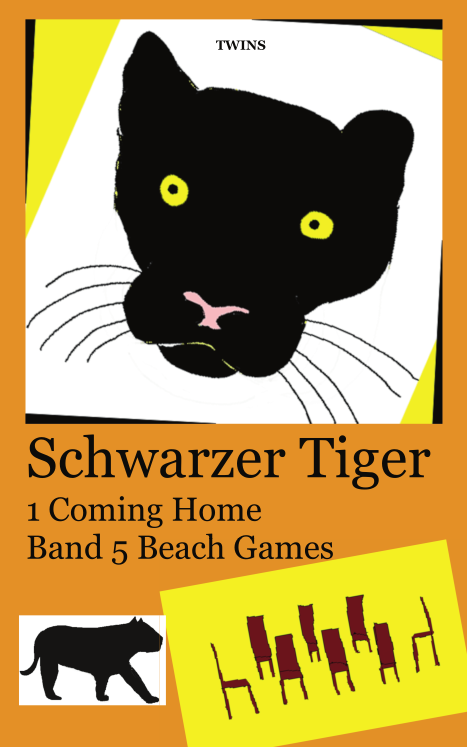 Frontcover Schwarzer Tiger Buch 1 Coming Home: Band 5 Beach Games von TWINS